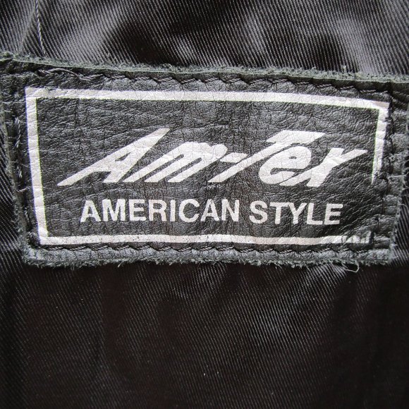 Ladies Black Leather Fringe/Rose Motorcycle Vest - Picture 3 of 4